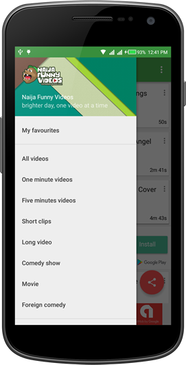 Naija Funny Videos app screen shot